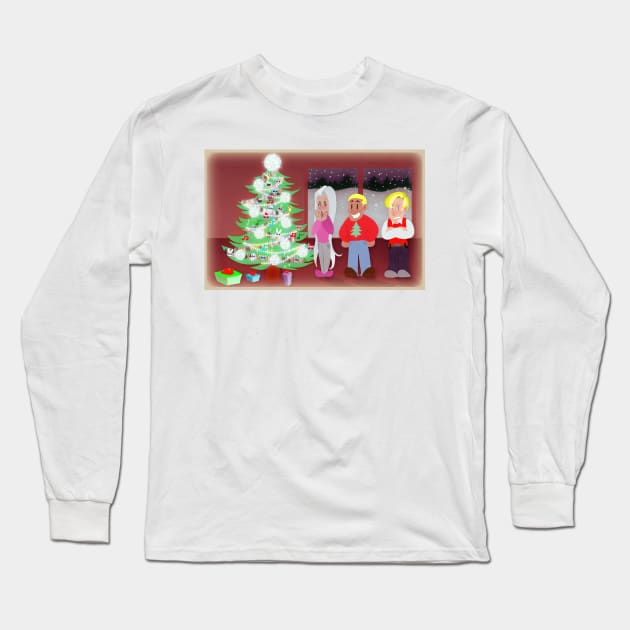 Punch-Out Christmas Long Sleeve T-Shirt by saradaboru